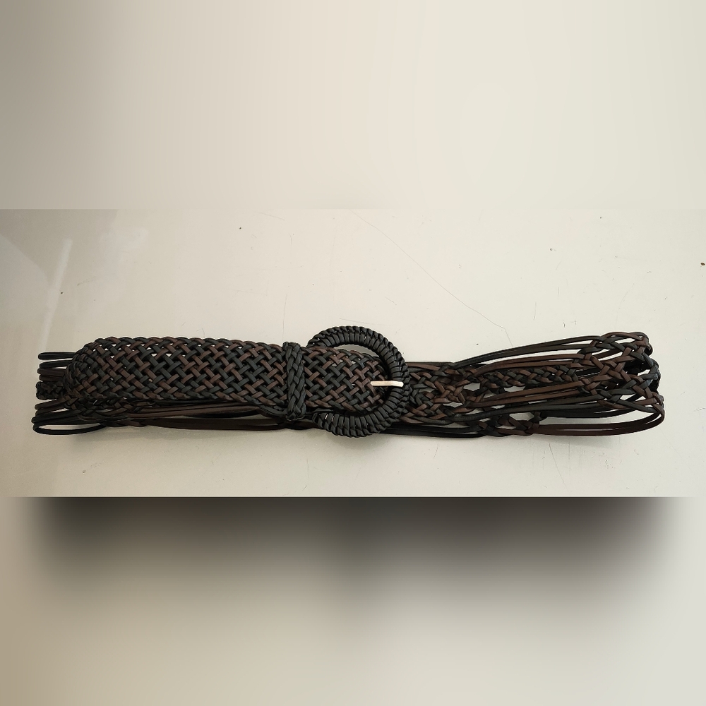 Braided Black and Brown Belt